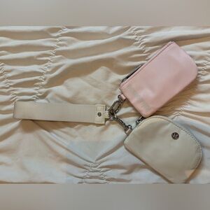 lululemon athletica Pink and Cream Crossbody Bag